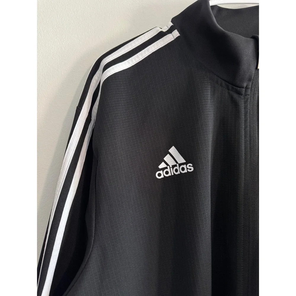 Adidas Tiro 19 Training Track Jacket Mens 2XL Black White‎ 3-Stripe DJ2594